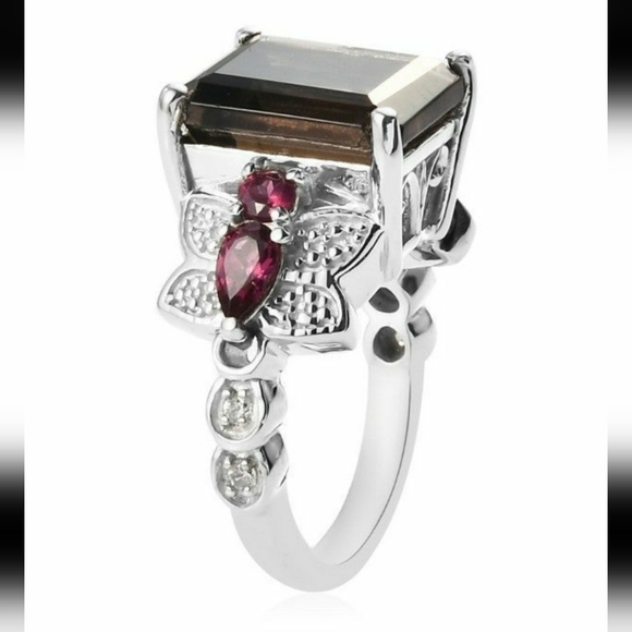 NWT Unique Colombianite and Multi Gemstone Ring Size 7 - Picture 5 of 6